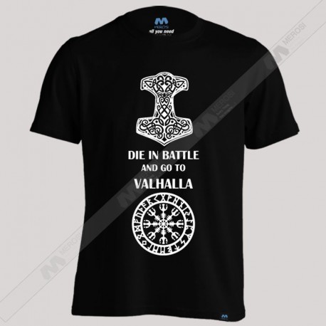 تیشرت پسرانه die In battle Viking