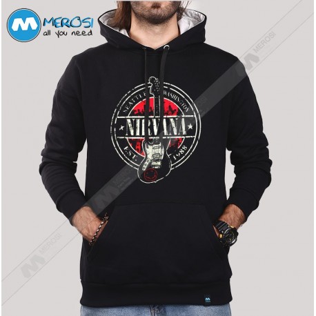 سویشرت نیروانا طرح Guitar Stamp 