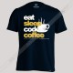 تیشرت eat sleep code coffee