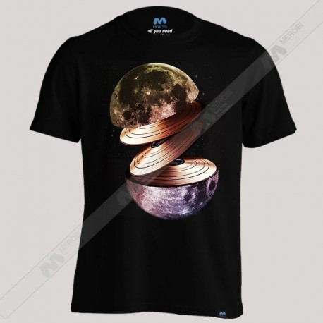 تیشرت Moon and the vinile retro 