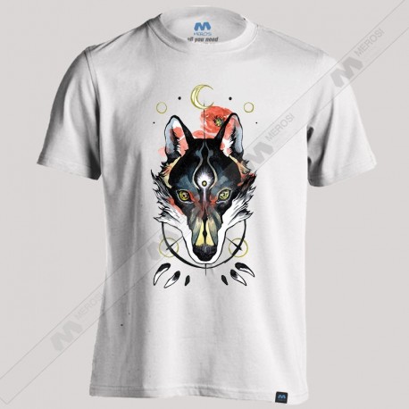 تیشرت Wolf's head watercolor 