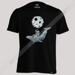 تیشرت Astronaut and humpback whale 