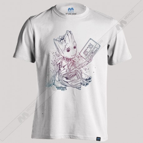 تیشرت Groot Mixtape Outline 