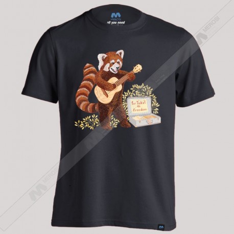 تیشرت Red Panda Street musician 