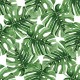 تیشرت Green Watercolor Palm Tree Leaf Pattern 