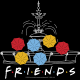 تیشرت طرح Friends Fountain Umbrellas 