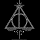 تیشرت طرح Harry Potter Deathly Hollows Line Art 