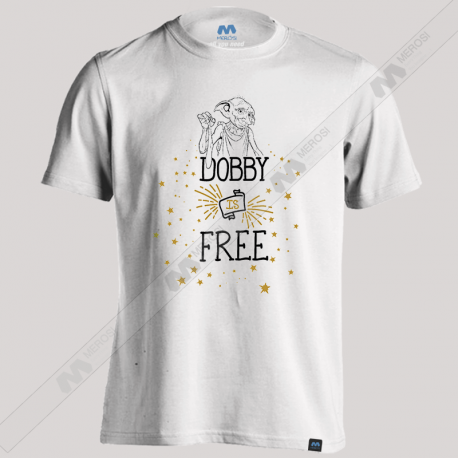 تیشرت طرح Harry Potter Dobby Is Free