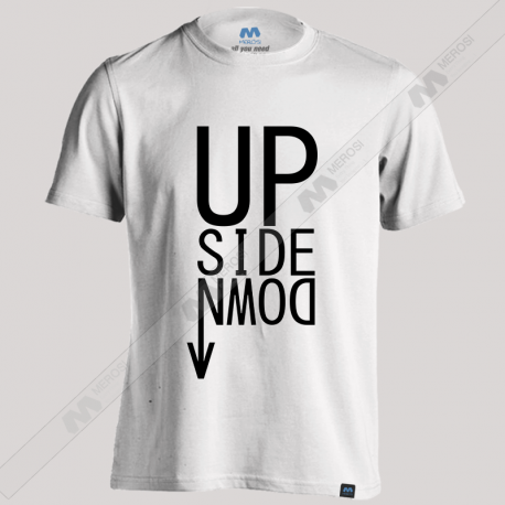 تیشرت طرح Upside Down text design