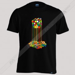 تیشرت Rainbow Abstraction melted rubix cube