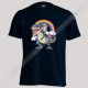تیشرت Unicorn Riding T rex Dinosaur
