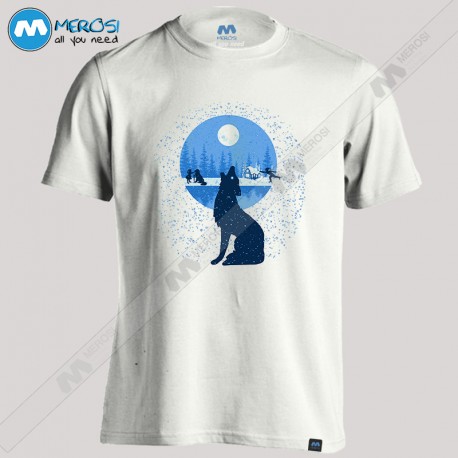 تیشرت Snowy Howling Wolf