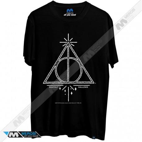 تیشرت Harry Potter Deathly Hallows Line Art Symbol