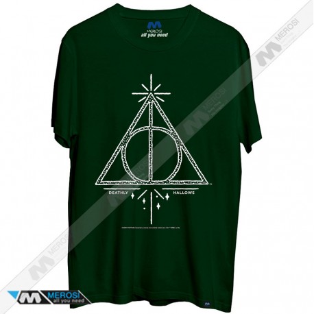 تیشرت Harry Potter Deathly Hallows Line Art Symbol