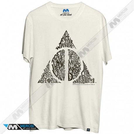 تیشرت Harry Potter Deathly Hallows Text Fill