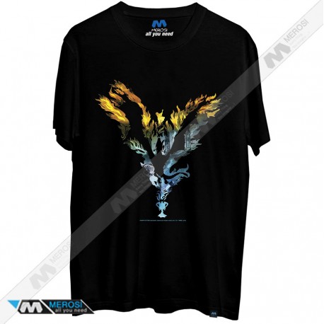 تیشرت Harry Potter Dragon Flame Silhouette