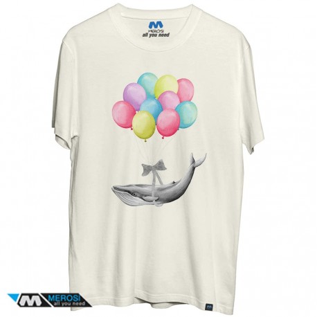 تیشرت Whale With Balloons - colorful