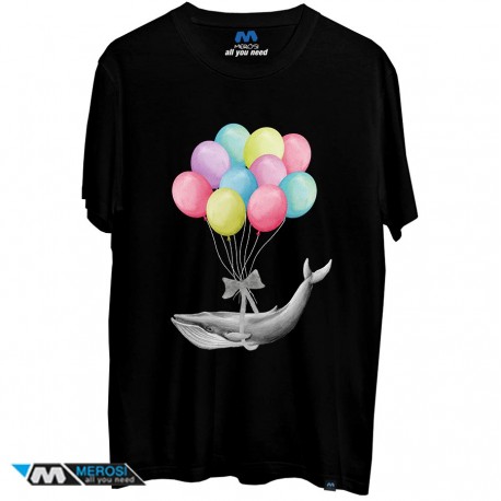 تیشرت Whale With Balloons - colorful