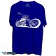 تیشرت Motorcycle, White on Dark