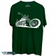 تیشرت Motorcycle, White on Dark