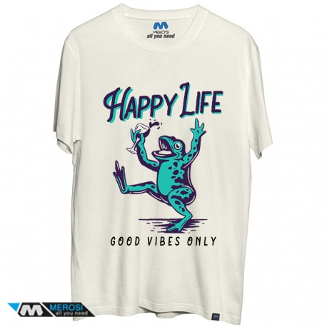 تی شرت طرح Happy Life