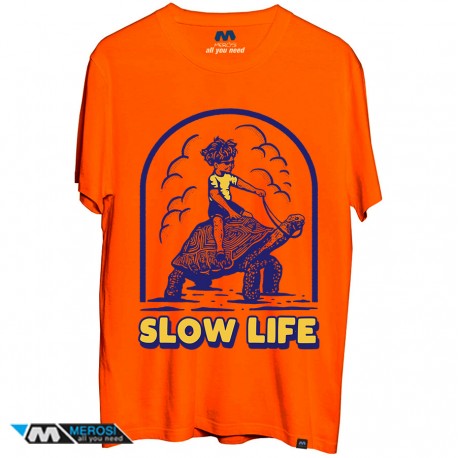 تی شرت طرح Slow Life