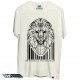 تیشرت lion low-poly with barcode