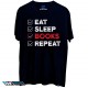تیشرت Book - Eat Sleep Books Repeat