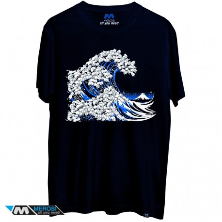 تیشرت Kanagawa Cat Wave