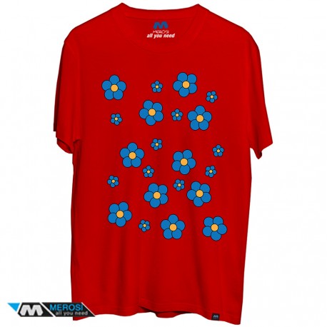 تیشرت blue flowers