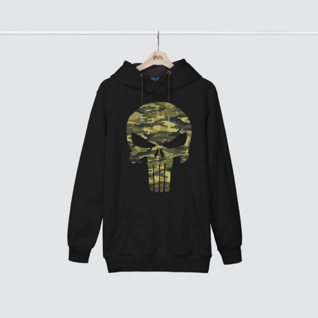 هودی مشکی Punisher Skull Camouflage