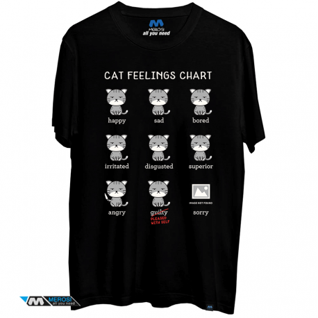 تیشرت Cat Feelings Chart