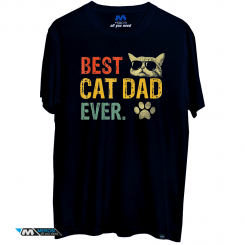 تیشرت Vintage Best Cat Dad Ever T-Shirt Cat Daddy Gift