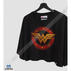 نیم تنه خفاشی دخترانه Wonder Woman Logo
