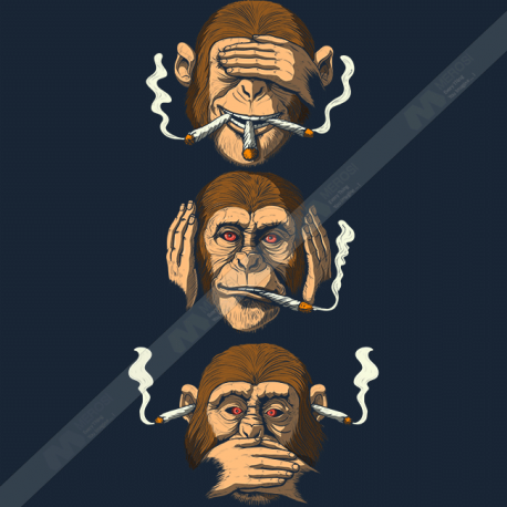 تیشرت Three Stoned Wise Monkeys