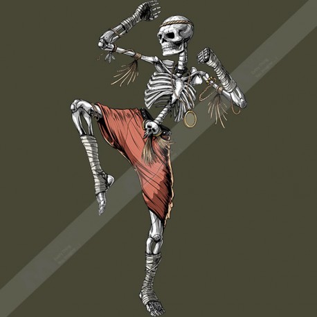 تیشرت Skeleton Muay Thai Fighter
