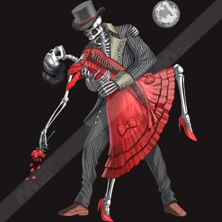 تیشرت Gothic Skeletons Dance