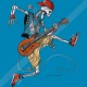 تیشرت Skeleton Heavy Metal Guitarist