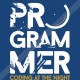 تیشرت programmer coding at the night