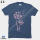 تیشرت Flamingo Dandelion Flower Tshirt Cute Flamingo Lover Gifts