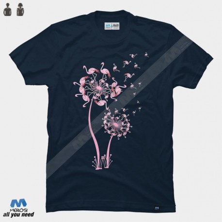 تیشرت Flamingo Dandelion Flower Tshirt Cute Flamingo Lover Gifts