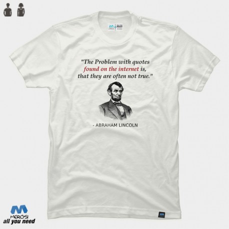تیشرت Funny Abraham Lincoln History Teacher Internet Sources Quote