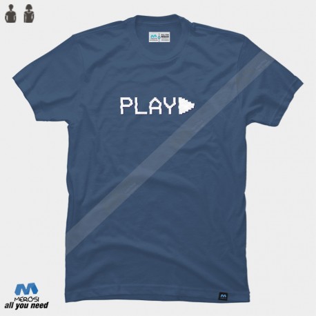 تیشرت Synthwave 80s VCR play display glitch vaporwave