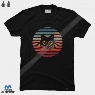 تیشرت Cat Tee Retro Style