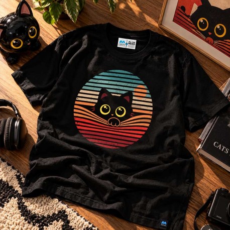 تیشرت Cat Tee Retro Style
