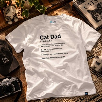 تیشرت Cat Dad Definition Funny Meaning Shirt Cat Lover