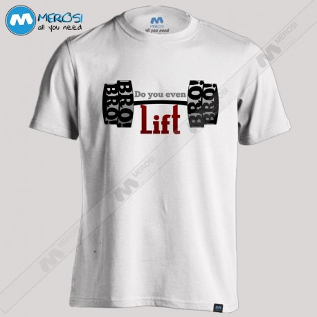 تیشرت Do you even lift bro barbells 