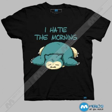 تیشرت طرح Snorlax morning 