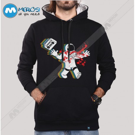 سویشرت Boombox Astronaut Alien Chestburster Parody 