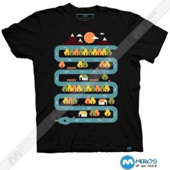 تیشرت طرح Snake River 